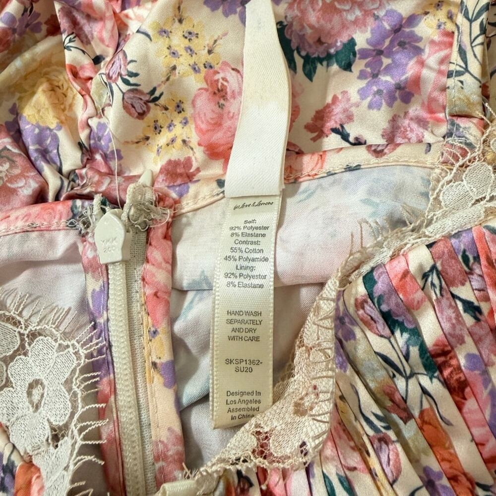 Gardenia For Love & Lemons Floral Slip Dress. - Picture 5 of 8